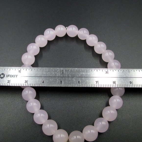Cute Pink Stone Promise Breast Cancer Bracelet - Picture 6 of 7